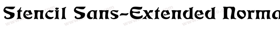 Stencil Sans-Extended Normal字体转换